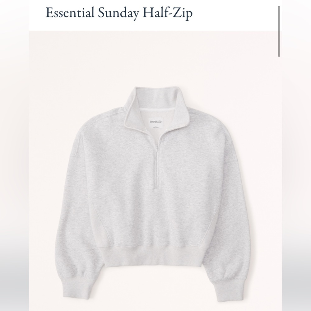 abercrombie essential sunday half zip